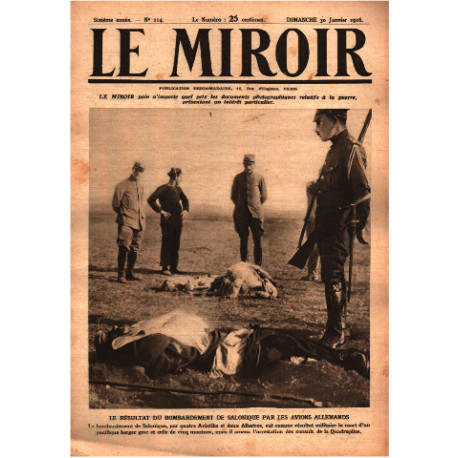 Le miroir publication hebdomadaire n° 114 / le resultat d'un...