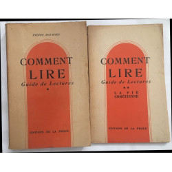 Comment lire : guide de lectures (édition en 2 tomes)