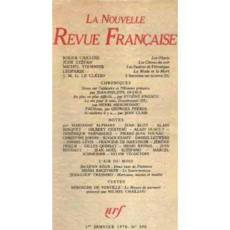 La nouvelle revue française n°300 / EO numerotée sur velin ( n° 6)