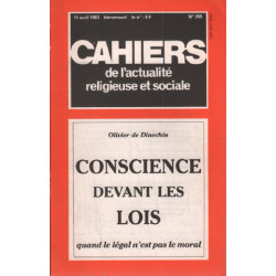 Conscience devant les lois quand le légal n'est pas le moral