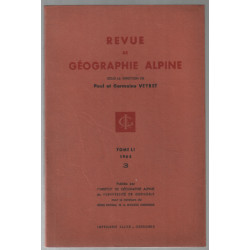 Revue de géographie alpine (tome L1 fascicule 3)