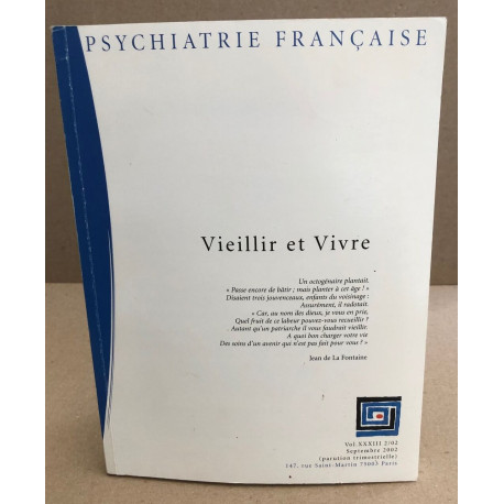 Vieillir et vivre