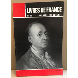 Livres de France Revue littéraire mensuelle/ octobre 1964/ numero...