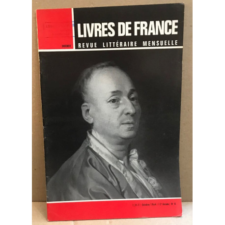 Livres de France Revue littéraire mensuelle/ octobre 1964/ numero...