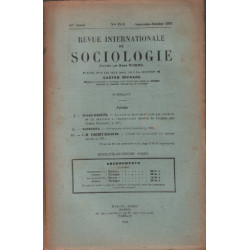 Revue internationale de sociologie / septembre -octobre 1933 /...