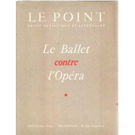 Le ballet contre l'opéra