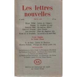 Les lettres nouvelles n° 34