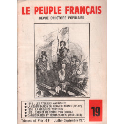 Revue d'histoire populaire / le peuple français n° 19