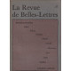 La revue de belles-lettres n°3-4