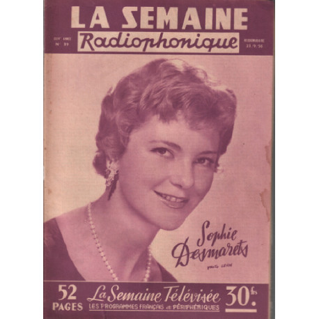 La semaine radiophonique 23 septembre 1956