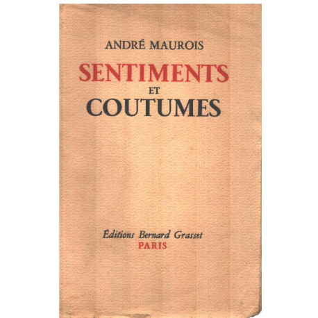 Sentiments et coutumes