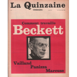 La quinzaine litteraire n° 67 / comment travaille becktt