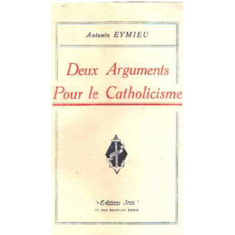 Deux arguments pour le catholicisme