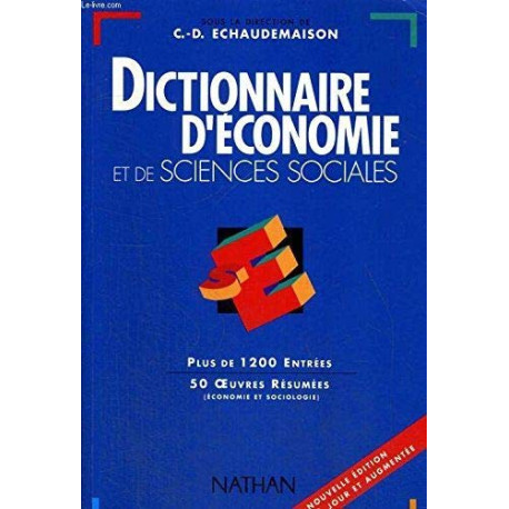 Dictionnaire d'économie et de sciences sociales