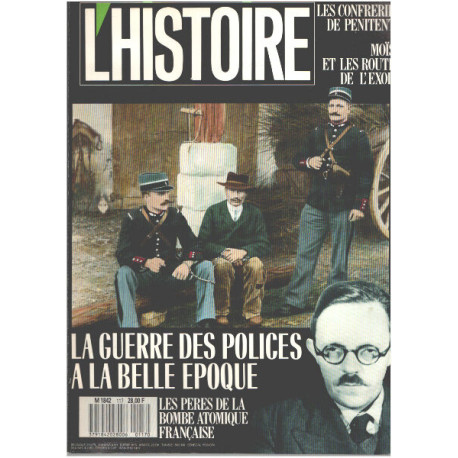 L'histoire n° 117 / la guerre des polices à la belle époque