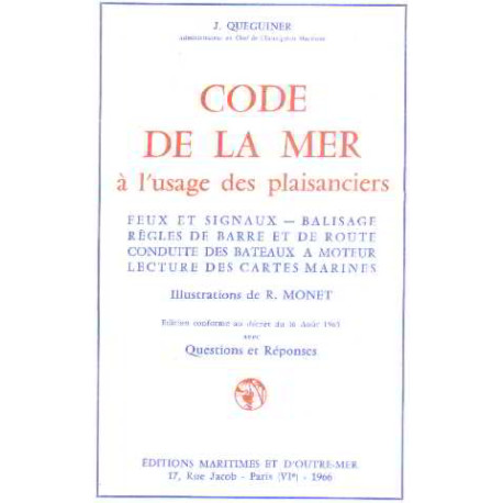 Code de la mer à l'usage des plaisanciers