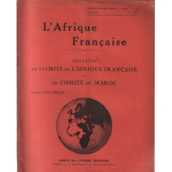 Bulletin mensuel du comité de l'afrique française et du comité du...