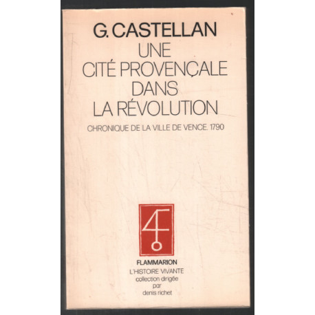 Une cité provencale dans la révolution: chronique de Vence 1790