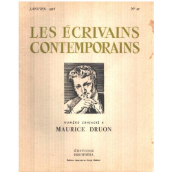 Les écrivains contemporains n° 21 / maurice druon