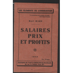 Salaires prix et profits