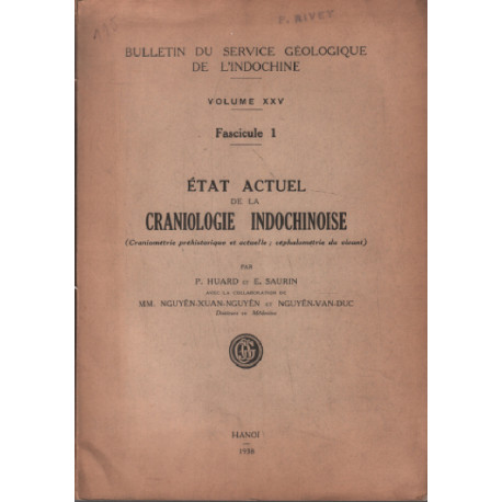 Etat actuel de la craniologie indochinoise ( craniométrie...