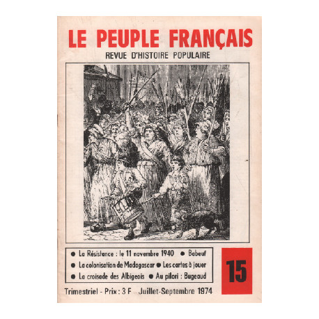 Revue d'histoire pouplaire / le peuple français n° 15