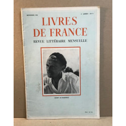 Livres de France Revue littéraire mensuelle/novembre 1955 / numero...