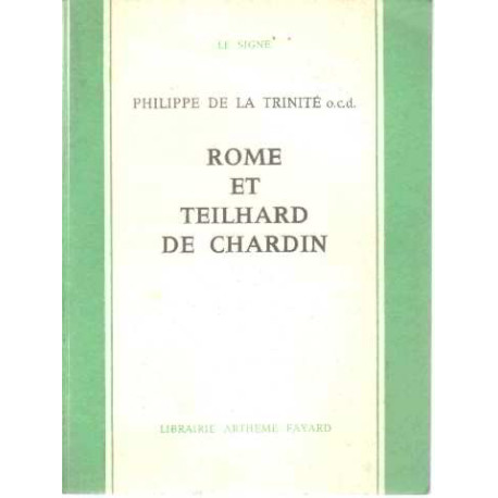 Rome et teilhard de chardin