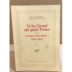 Et les Giraud ont quitté Pernes suivi de lorsque j'étais enfant...