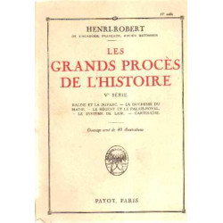 Les grands proces de l'histoire / V° serie