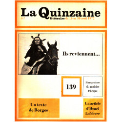 La quinzaine litteraire n° 139 / un texte de borges