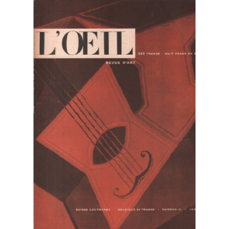 Revue mensuelle d'art / l'oeil n° 37