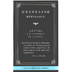 Quinzaine mémorable/ lettre a M. le marquis de luchet