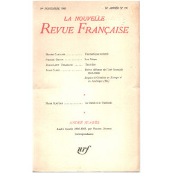 La nouvelle revue française n° 191