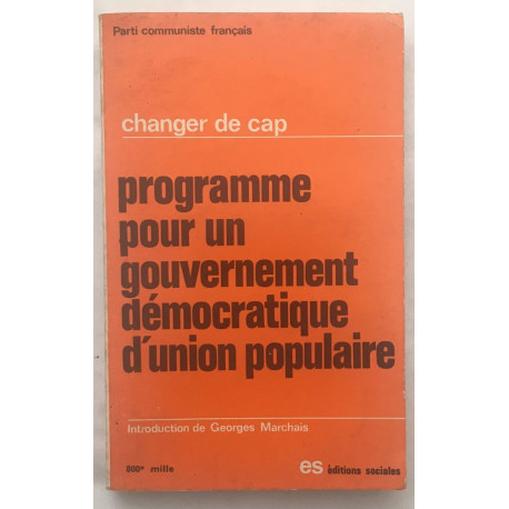 Programme pour un gouvernement démocratique d'union populaire....