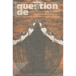 Spiritualité tradition litterature / question de n° 21