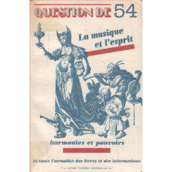 Spiritualité tradition litterature / question de n° 54