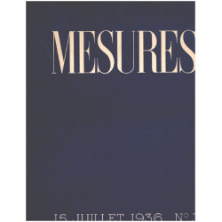 Mesures n° 3 / 15 juillet 1936 / textes de textes de Eliot Leiris...