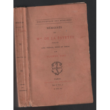 Mémoires de Mme De La Fayette