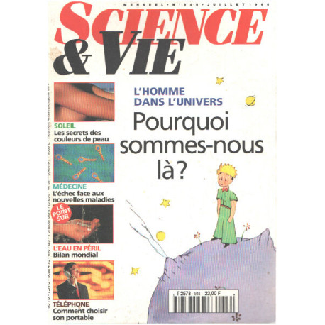 Science et vie n° 946 / l'homme dans l'univers : pourquoi sommes...