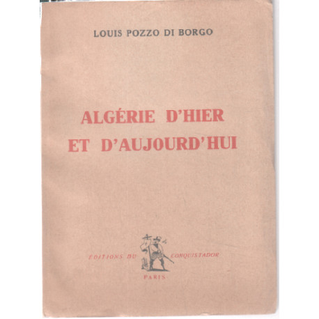 Algérie d'hier et d'aulourd'hui