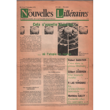 Nouvelles litteraires n° 2359