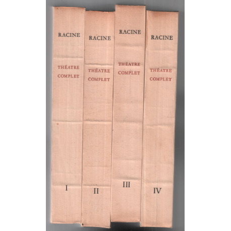 Théatre complet de Racine (illustrations de Jacques Grange)...