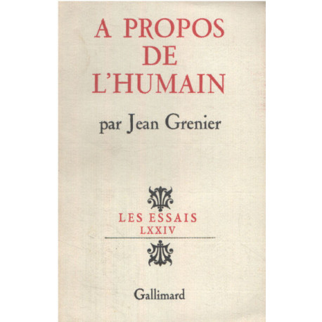 A propos de l'humain