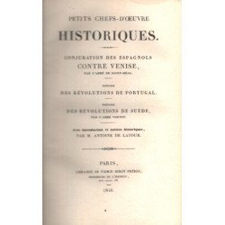 Petits chefs d'oeuvre historiques / conjuration des espagnols...