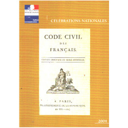 Celebrations nationales 2004 - code civil des francais