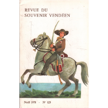 Revue du Souvenir Vendéen. Trimestrielle n° 125