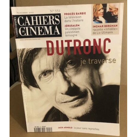 Les cahiers du cinéma n° 551