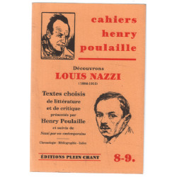 Découvrons louis nazzi 1884-1913 / cahiers n° 8-9