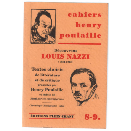 Découvrons louis nazzi 1884-1913 / cahiers n° 8-9